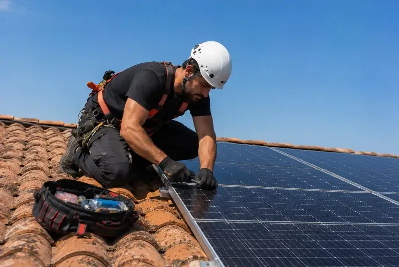 Maintenance et monitoring de panneaux solaires à Savas-Mépin